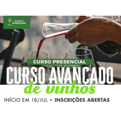 CURSO AVANÇADO DE VINHOS - PRESENCIAL