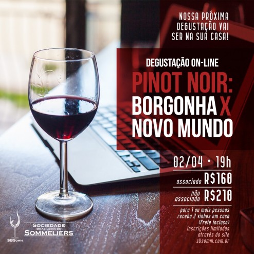 DEGUSTAÇÃO ON-LINE: PINOT NOIR