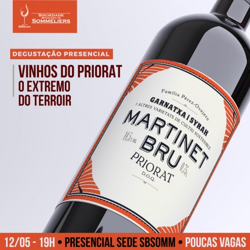 [DEGUSTAÇÃO PRESENCIAL] VINHOS DO PRIORAT