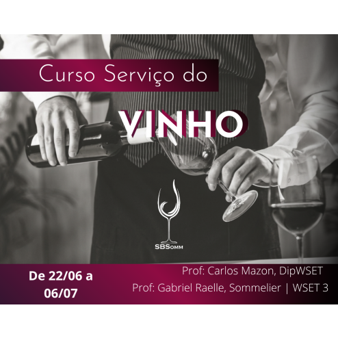 CURSO SERVIÇO DO VINHO